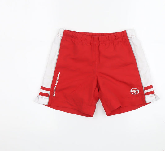 Sergio Tacchini Boys' Red Athletic Shorts XS