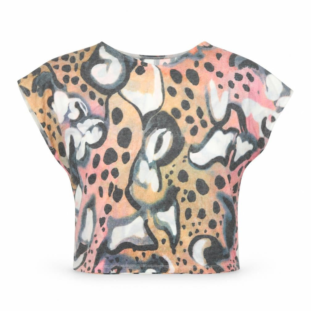 Womens UK Size S French Connection Multicoloured Cotton T-Shirt
