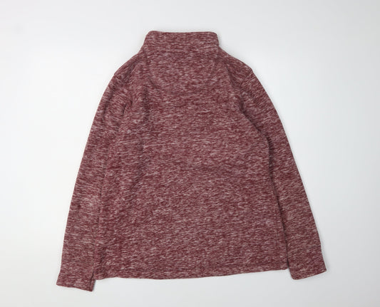 Weird Fish Women's Red 1/4 Zip Pullover
