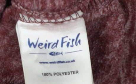 Weird Fish Women's Red 1/4 Zip Pullover