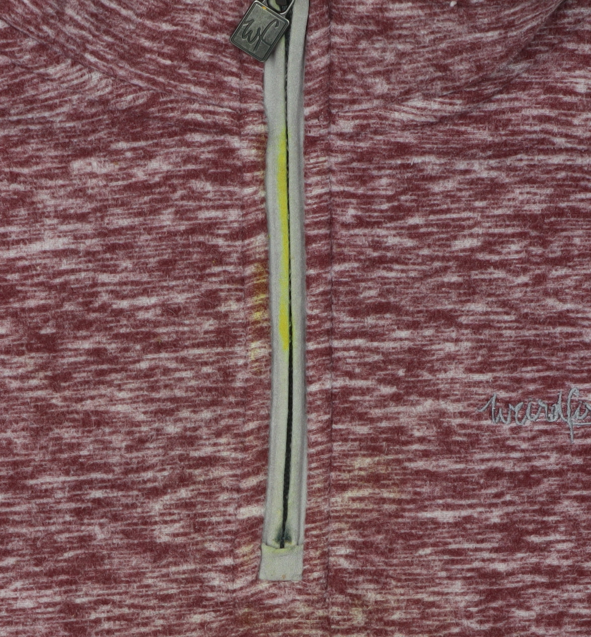 Weird Fish Women's Red 1/4 Zip Pullover
