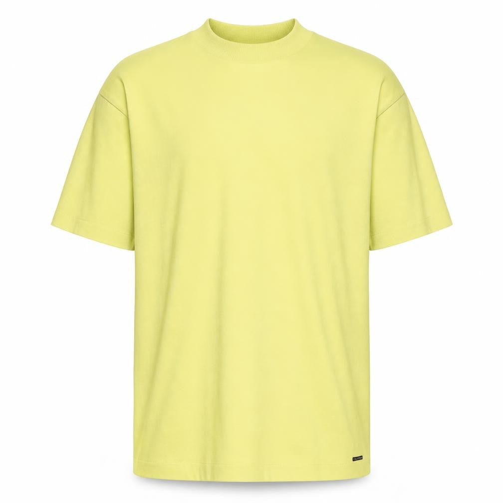 Zara Men's Yellow Crew Neck T-Shirt M