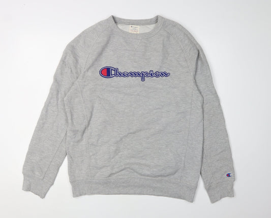 Champion Men's Grey Medium Pullover Sweatshirt