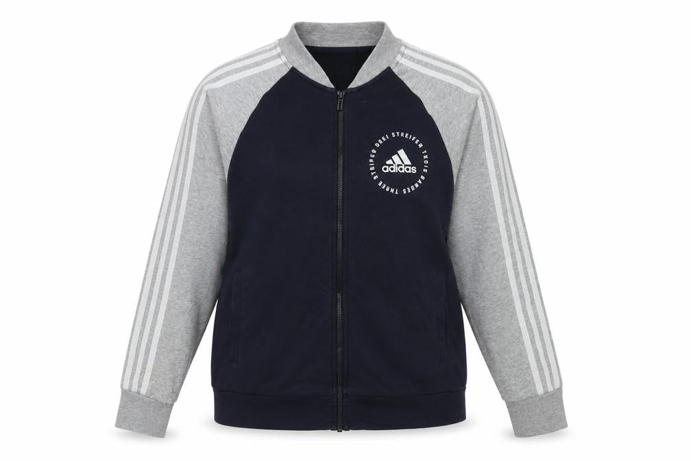 Womens UK M Regular adidas Multicoloured Full Zip Sweatshirt