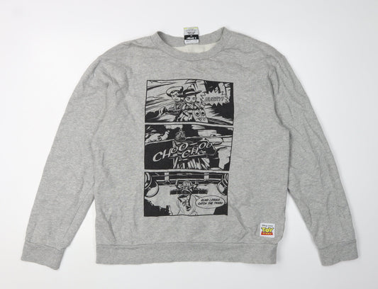 Forever 21 Men's Grey Toy Story Graphic Sweatshirt M