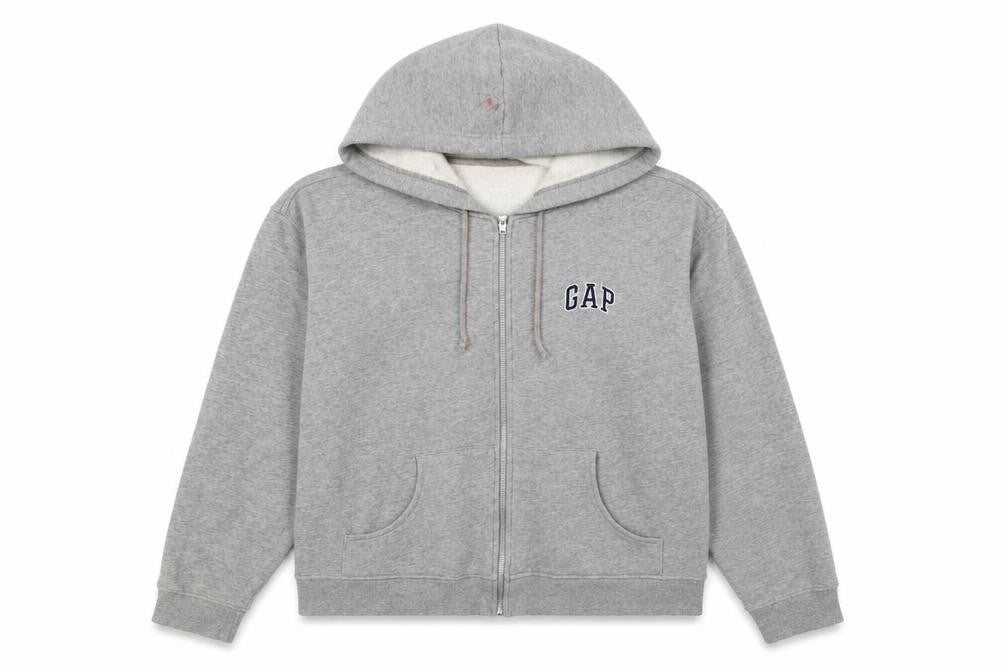 Gap Womens Grey Full Zip Hoodie XL