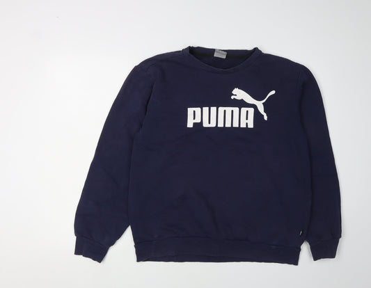 Puma Men's Blue M Logo Sweatshirt