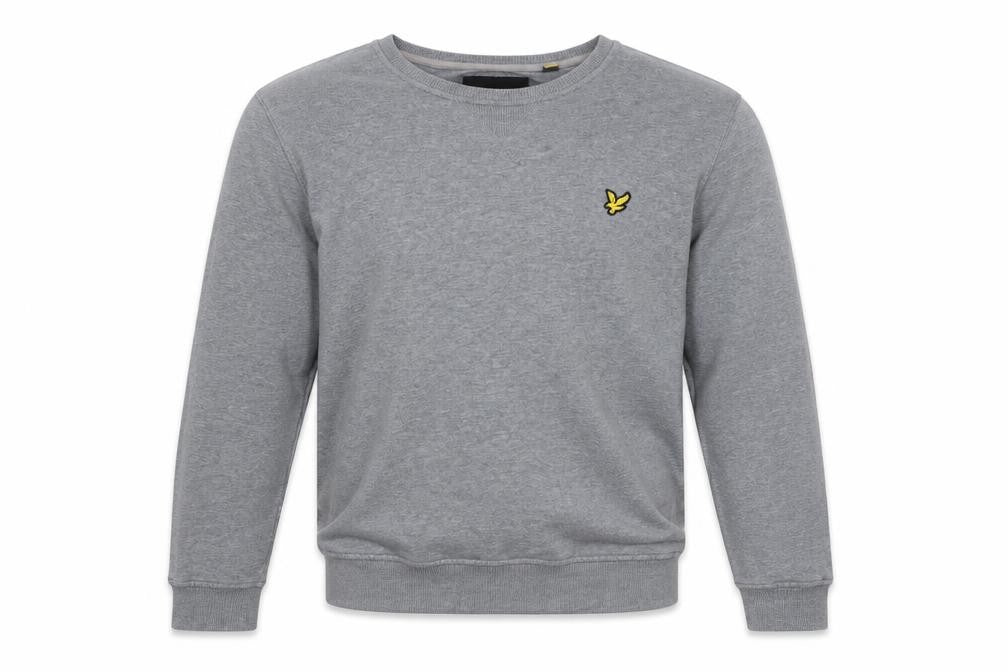 Mens UK L Regular Lyle & Scott Grey Pullover Sweatshirt