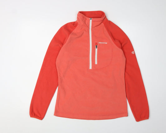 Craghoppers Women's Red Pullover Fleece Sweatshirt UK 10