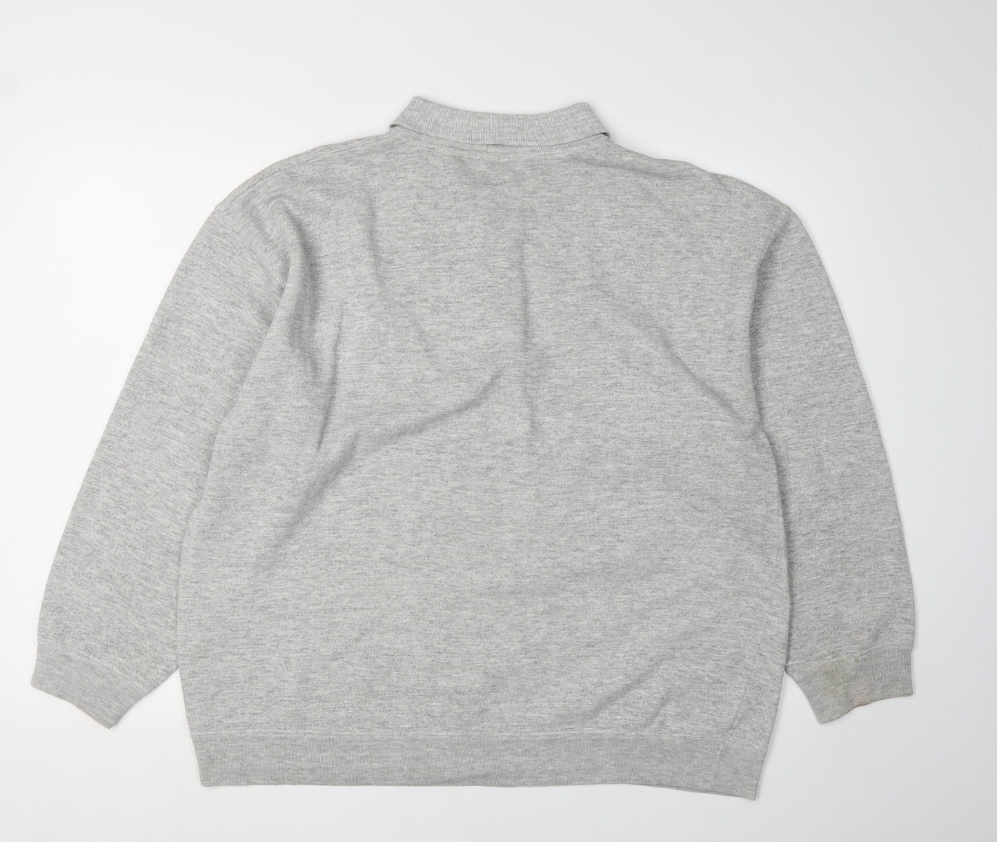 C&A Men's Grey Henley Sweatshirt L, Collared, Stylish