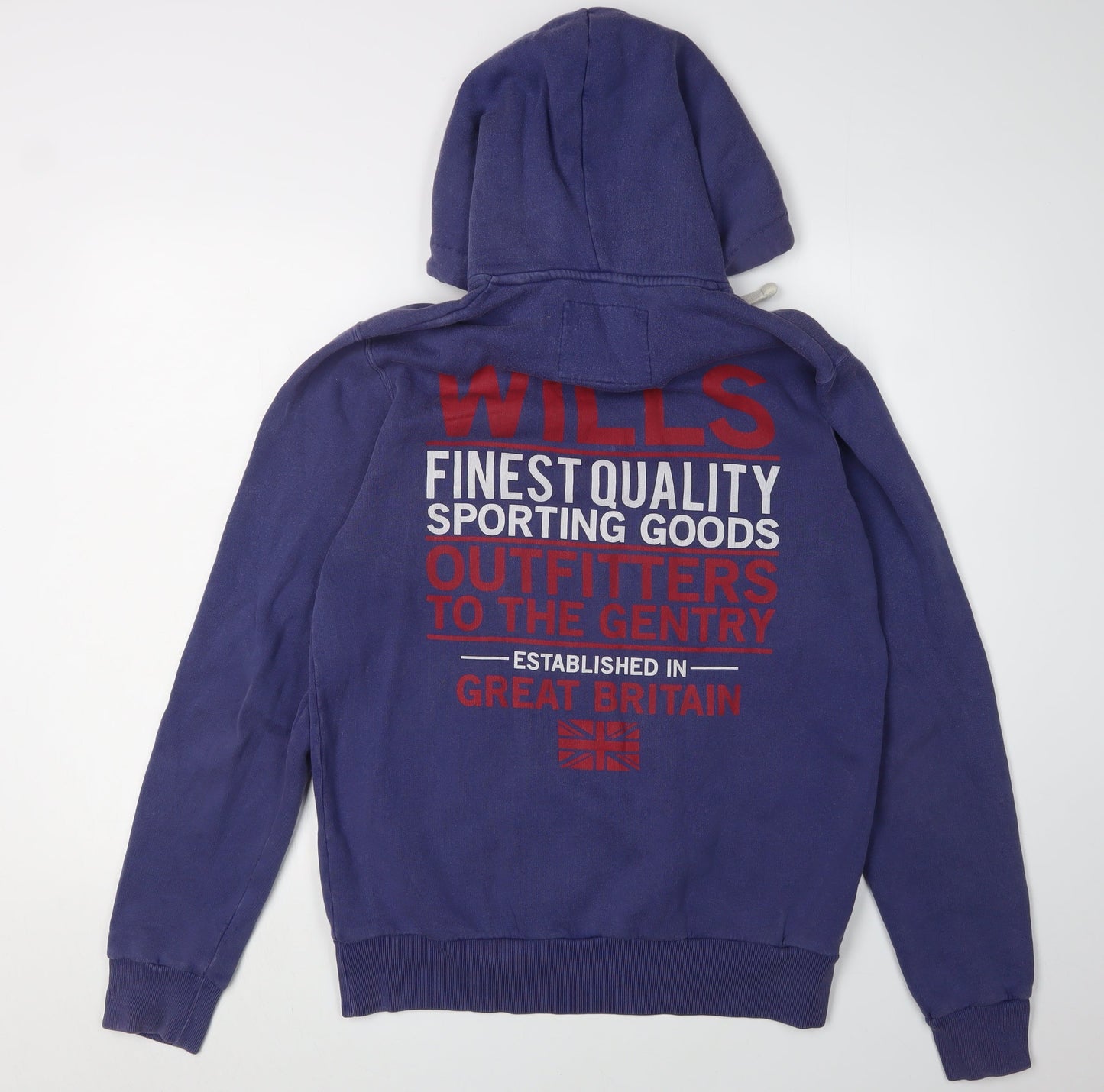 Jack Wills Men's Blue Pullover Hoodie, Size S