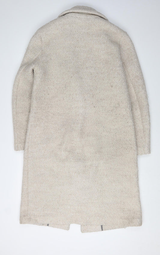Next Women's Beige Long Overcoat Size 12