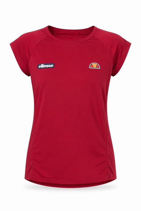 Ellesse Women's Red Athletic Pullover T-Shirt Size 8