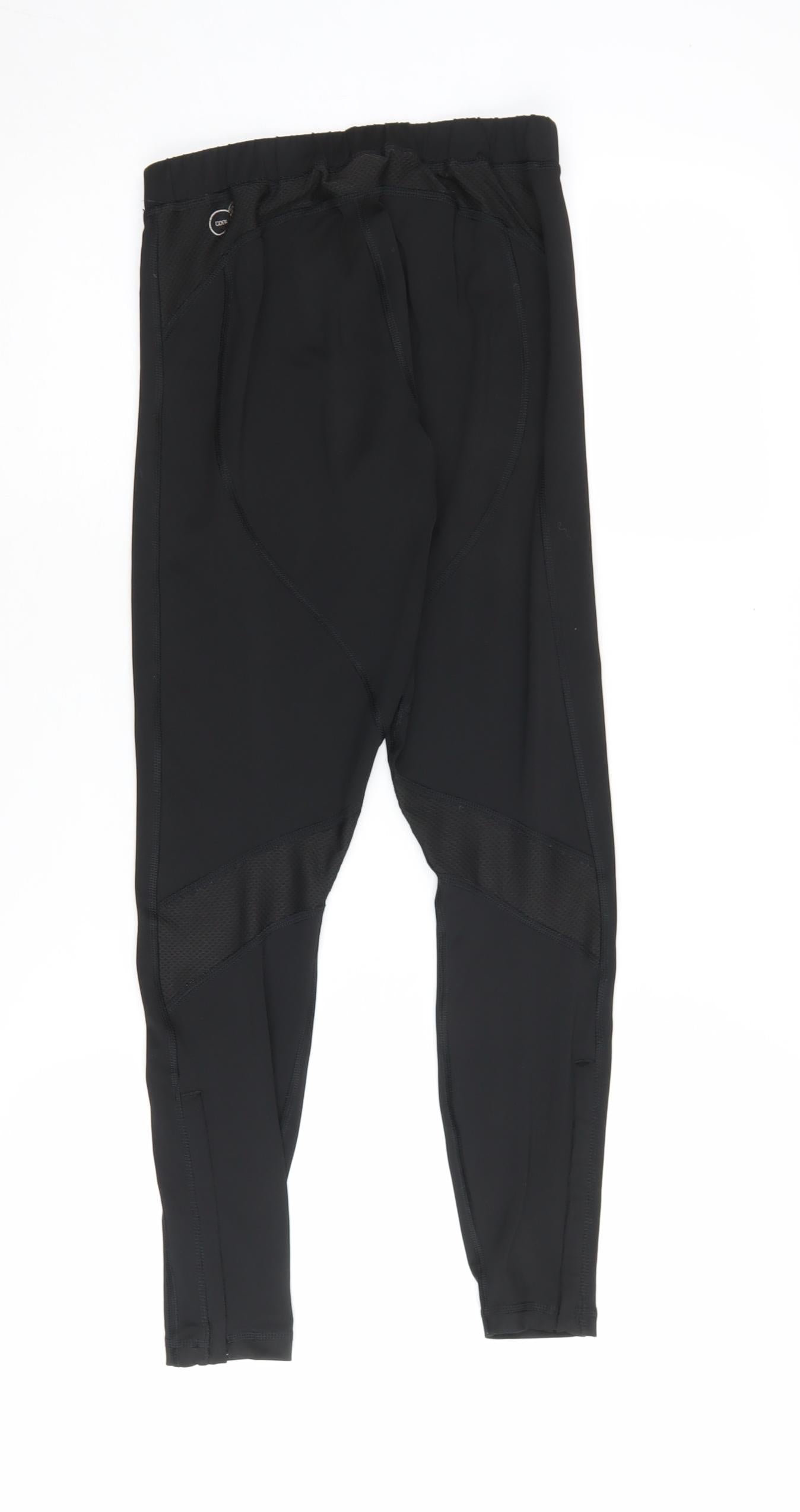Puma Women's Black Gym Leggings, Size 12, Elastic Waist