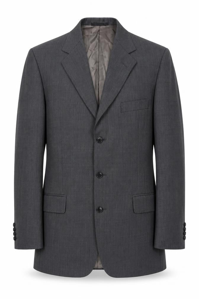 Mens 40 Chest Regular Austin Reed Grey Three-Button Suit Jacket