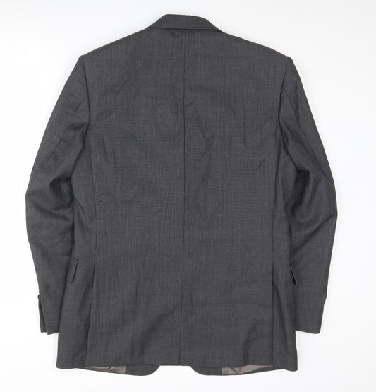 Austin Reed Men's Grey 40R Regular Fit Suit Jacket