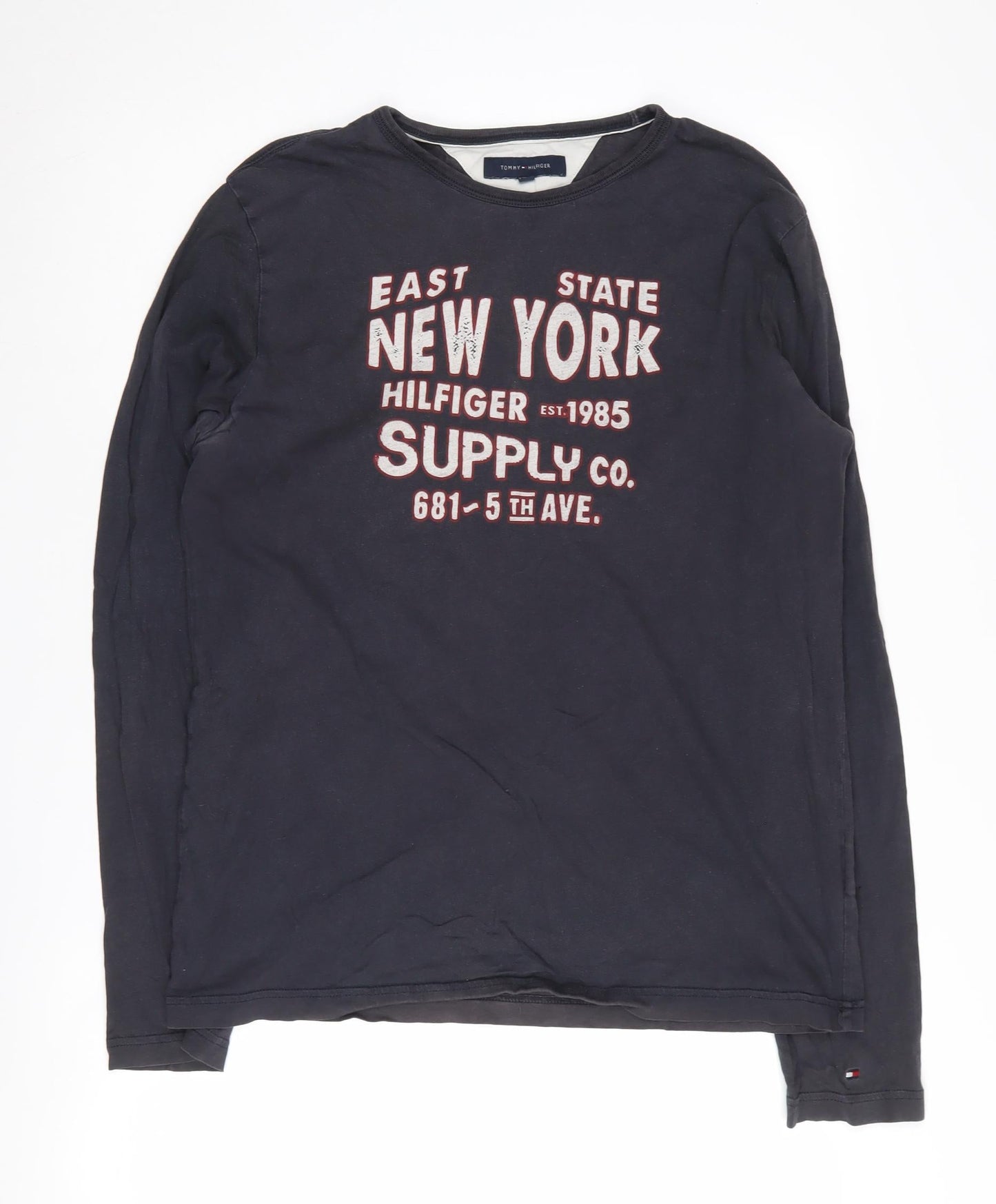 Tommy Hilfiger Unisex Black Jersey L T-Shirt Graphic Tee