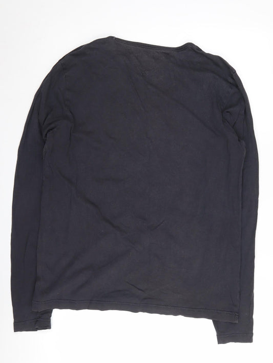 Tommy Hilfiger Unisex Black Jersey L T-Shirt Graphic Tee