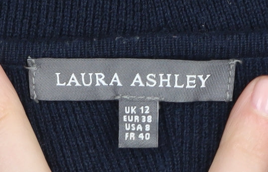 Laura Ashley Women's Blue Pullover Jumper, Size 12