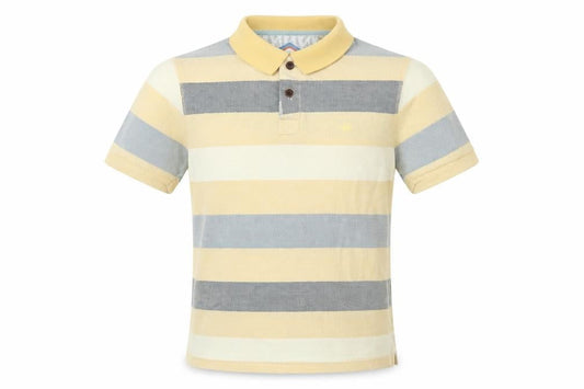 Mantaray Men's Striped Polo Shirt in Multicoloured, Size S