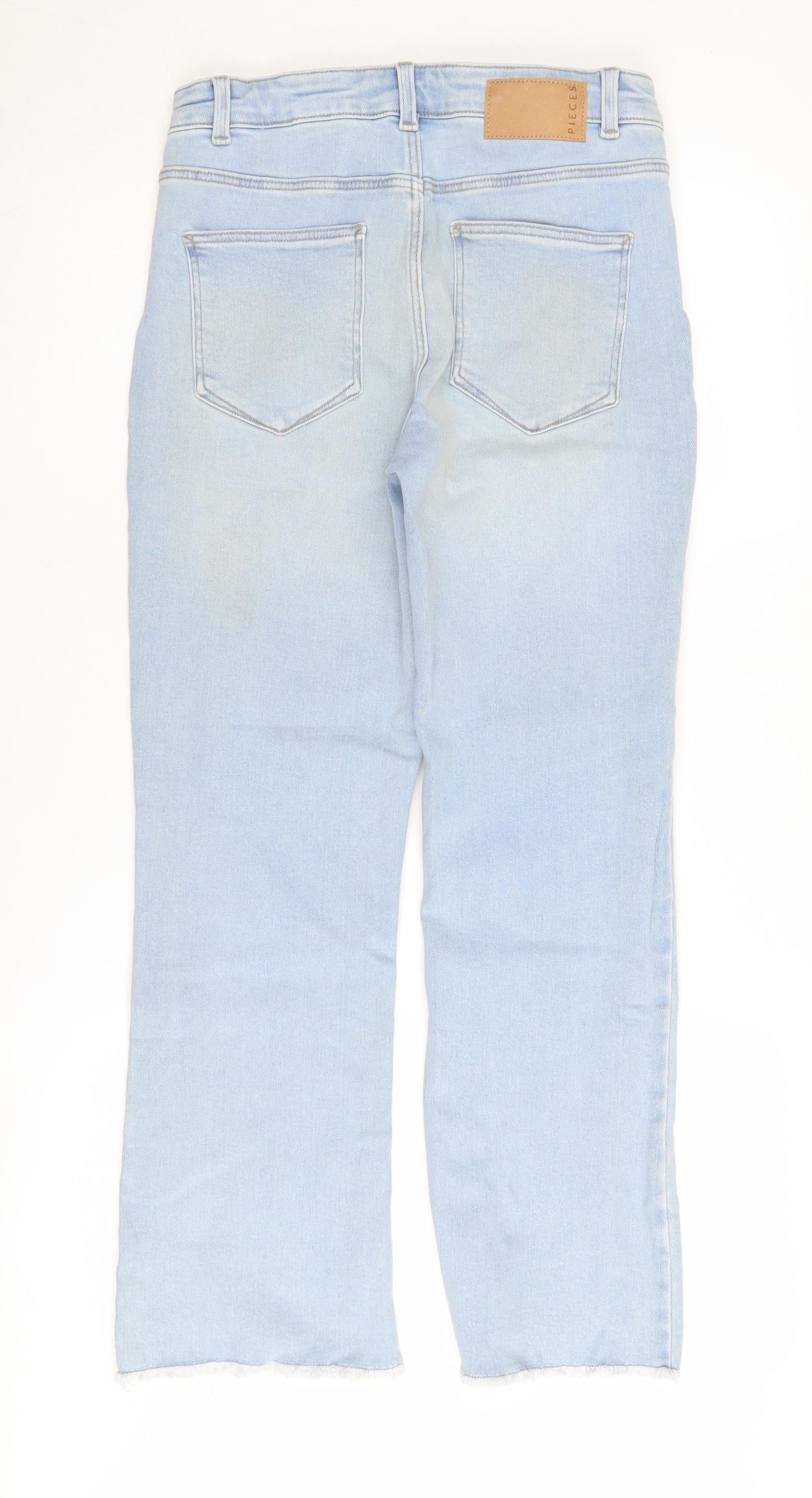 Pieces Women's Medium Blue Straight Jeans