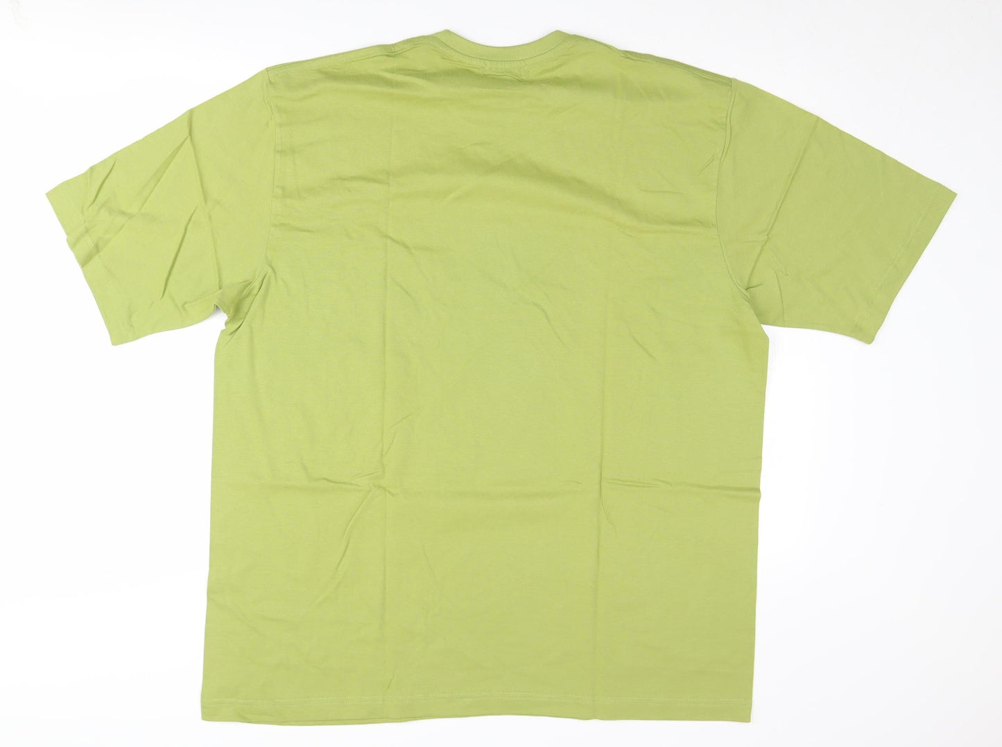 Decathlon Men's 3XL Green Cotton Crew Neck T-Shirt