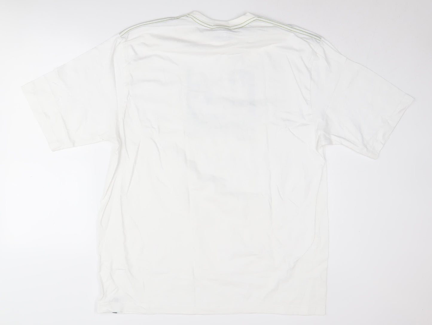 Decathlon Men's White Graphic Print Cotton T-Shirt
