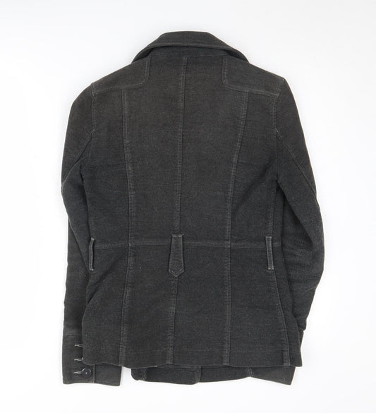Next Women's Black Mid-Length Jacket Size 8