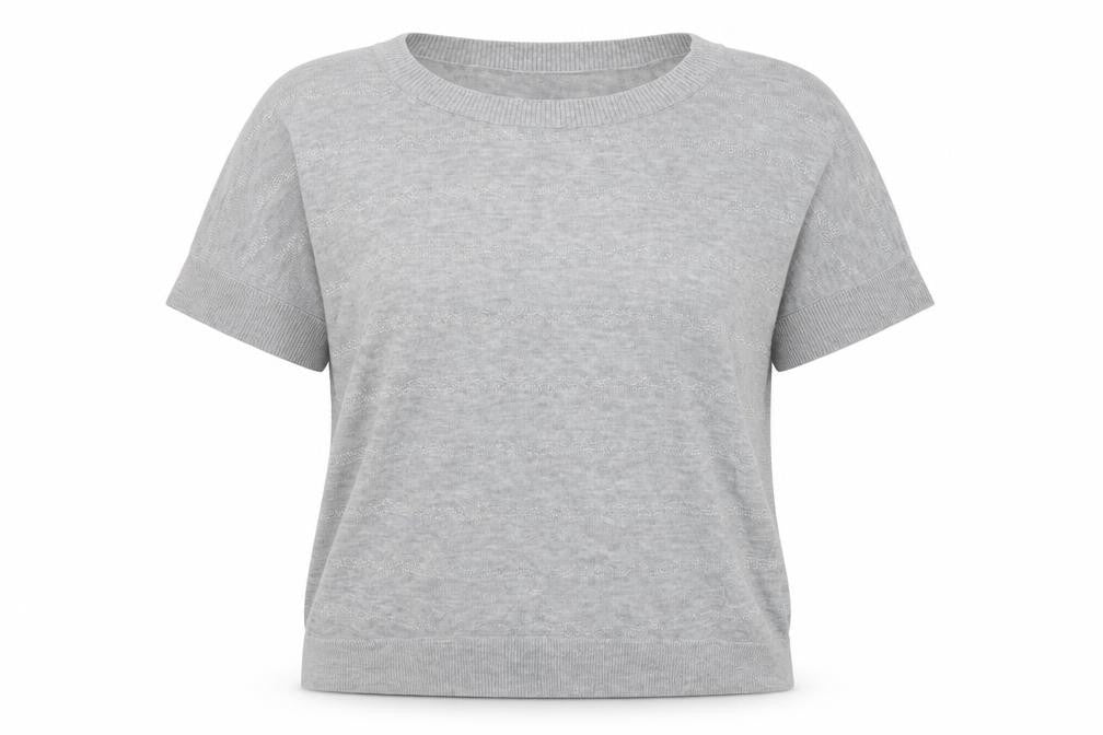 Womens UK Size S Banana Republic Grey Cotton Blend T-Shirt