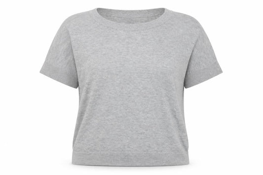 Womens UK Size S Banana Republic Grey Cotton Blend T-Shirt