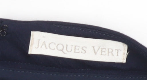 Jacques Vert Women's Navy Embroidered Pencil Skirt Size 14