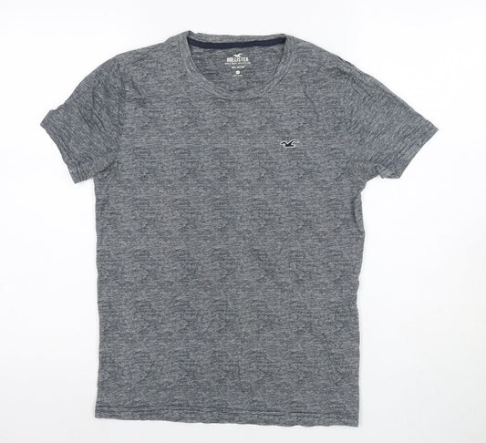 Hollister Men's Grey Crew Neck T-Shirt XXS