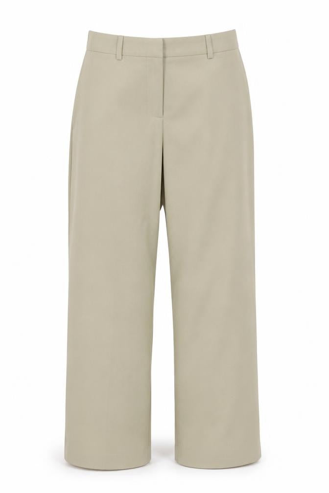 ASOS DESIGN Women's Beige Straight Trousers Size 10