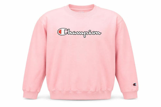 Champion Pink Unisex Kids Logo Sweatshirt XL