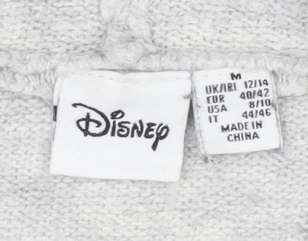 Disney Women's Grey Mickey Mouse Hoodie M