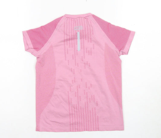 Decathlon Girls Pink Athletic T-Shirt, 8 Years, Lightweight