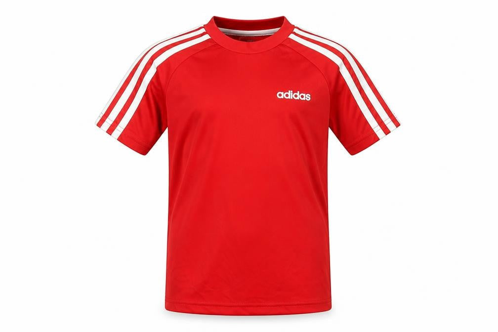 Adidas Boys Red T-Shirt, UK Size 7-8, Sports Jersey