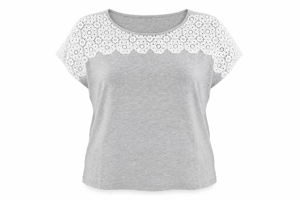 Womens UK Size 14 Jack Wills Grey Cotton Blend Blouse