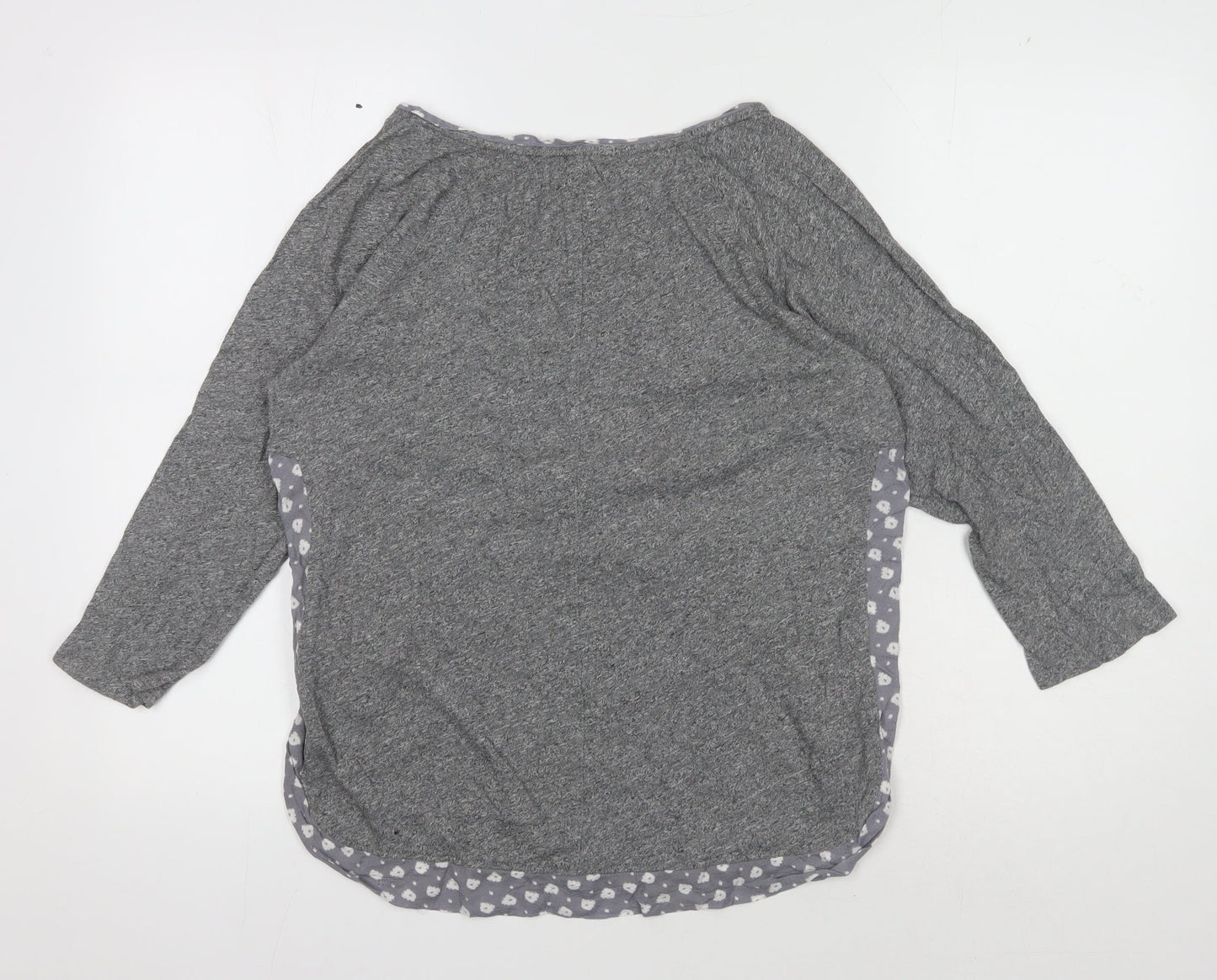 Womens UK Size 12 White Stuff Grey Cotton Blend T-Shirt