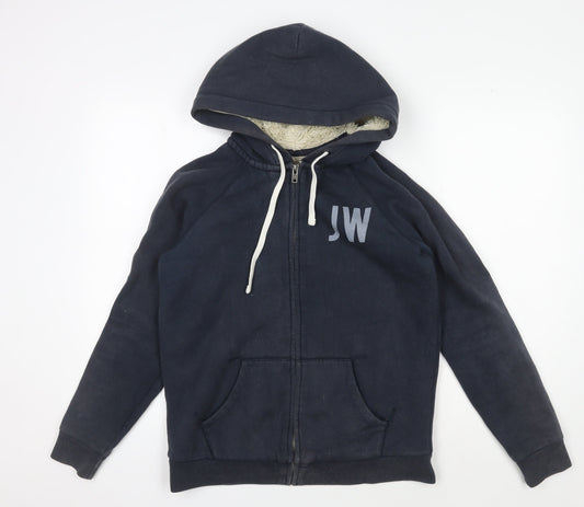 Jack Wills Women's Navy Full Zip Hoodie, Size M