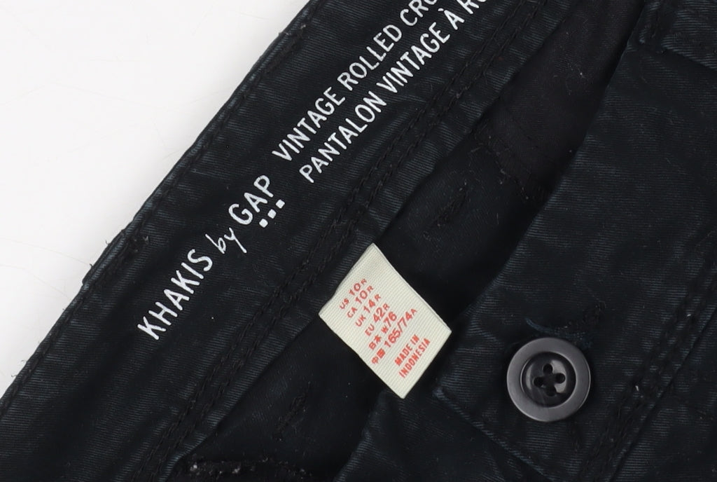 Gap Black Men's Chino Trousers Size 32 Straight Leg
