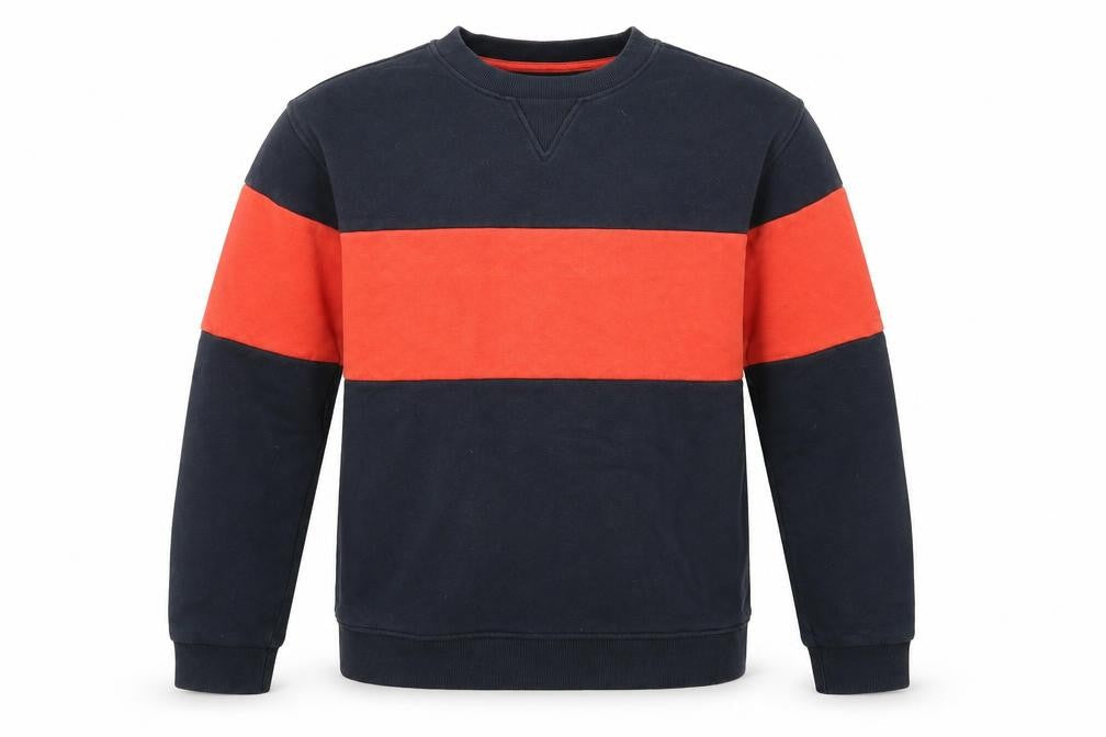 Front view of Marks & Spencer boys’ black pullover sweatshirt 12-13 years