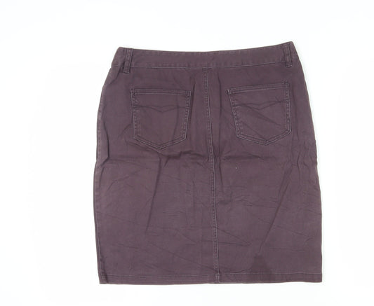 Laura Ashley Women’s Brown Pencil Skirt, Size 14, Casual