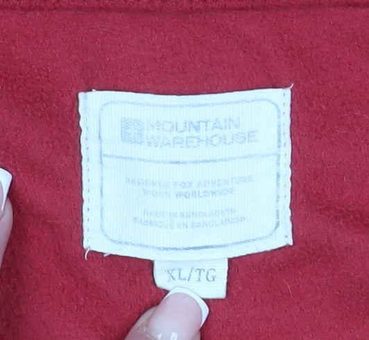 Mountain Warehouse Men's XL Red Pullover Fleece Sweatshirt