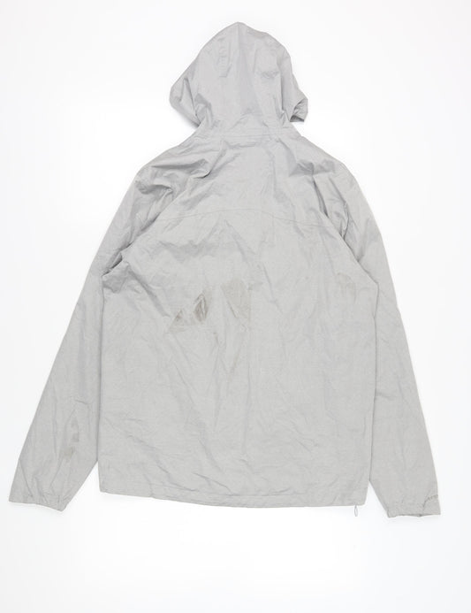 Under Armour Men's Grey Hooded Windbreaker Jacket M