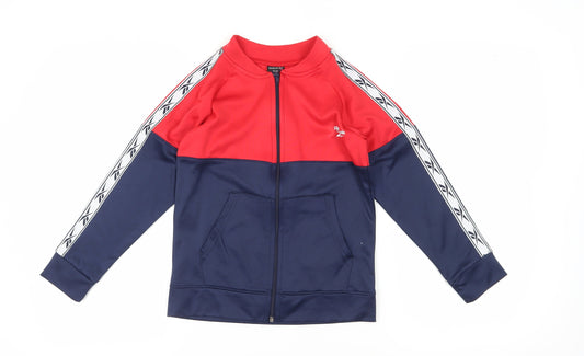 Reebok Boys Red and Blue Full Zip Sweatshirt Size 8