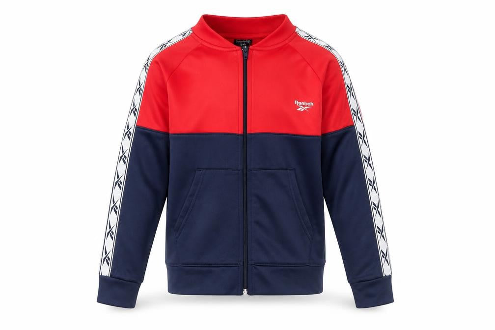 Reebok Boys Red and Blue Full Zip Sweatshirt Size 8