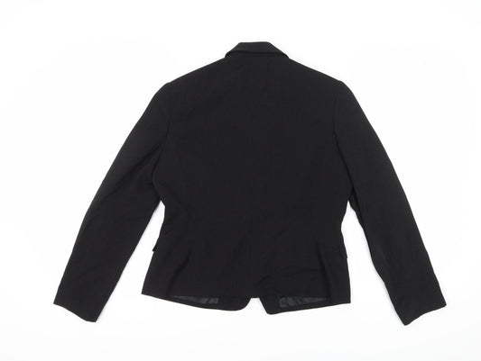 Next Women's Black Blazer, Size 12, Notch Lapel, Lined