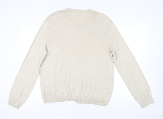 Banana Republic Beige Pullover V-Neck Jumper L