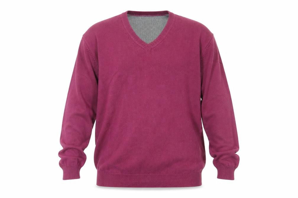 Marks and Spencer Men's Purple M Cotton Pullover Jumper